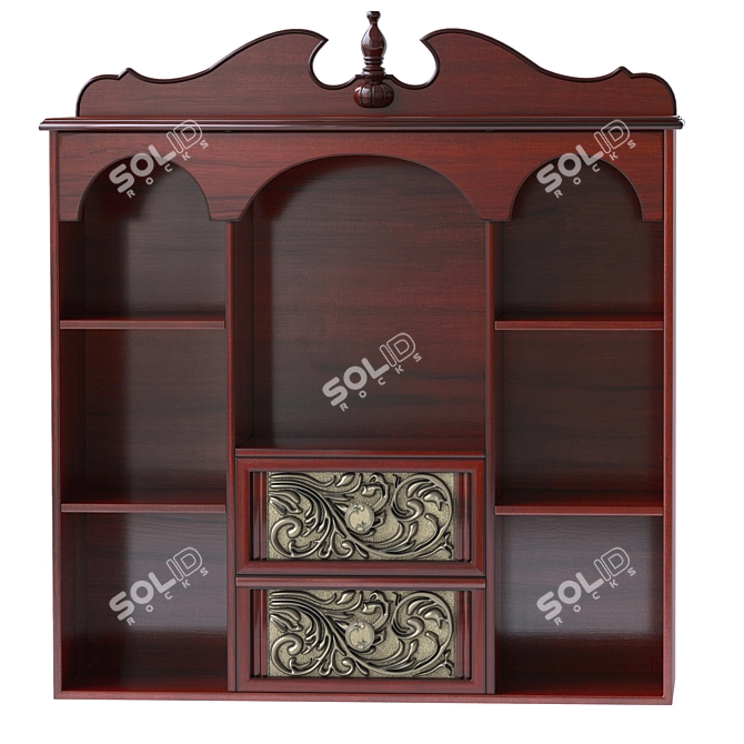 Elegant Sarantino Wall Cabinet 3D model image 1