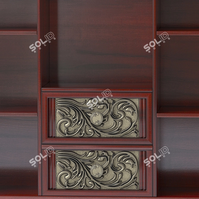 Elegant Sarantino Wall Cabinet 3D model image 3