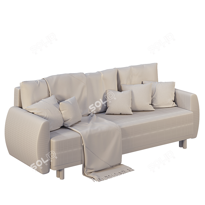Sleek Grunnarp Sofa: Modern & Versatile 3D model image 4
