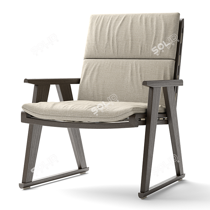 Gio Armchair: Sophisticated Italian Design 3D model image 1