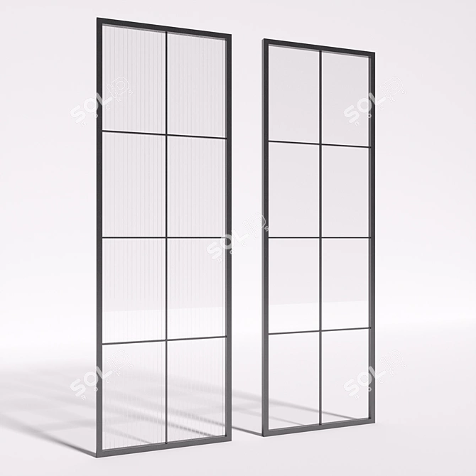 Modern Loft Doors - 875mm x 2700mm x 40mm 3D model image 1