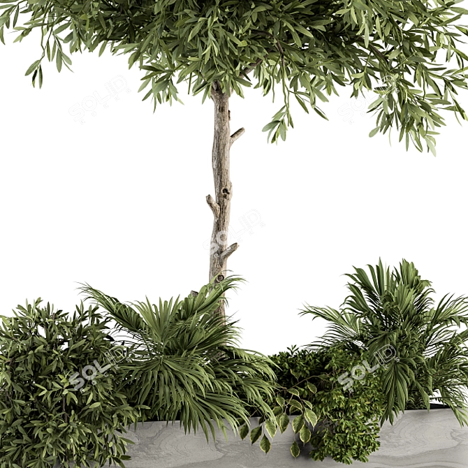 Garden Oasis: Outdoor Plant Set 3D model image 3