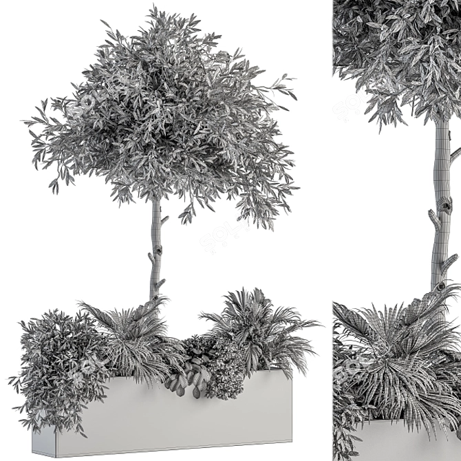 Garden Oasis: Outdoor Plant Set 3D model image 5