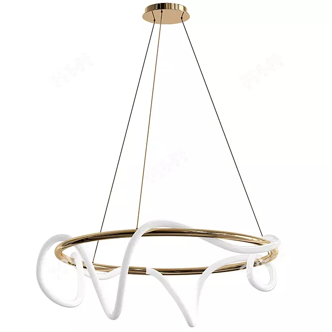 Elegant Shiva Chandelier: Stunning 3D Model 3D model image 1