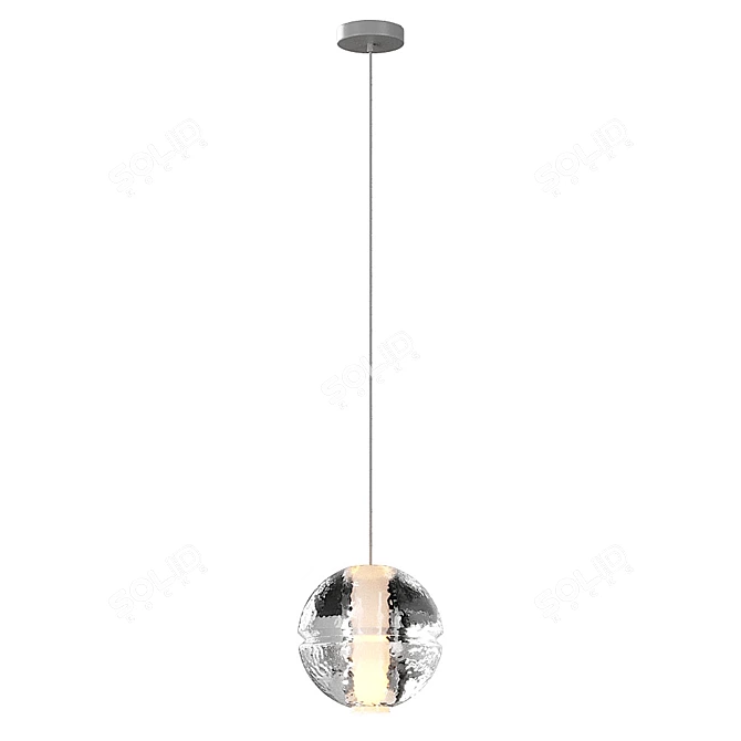 Crystal Clear Pendant Lamp 3D model image 2