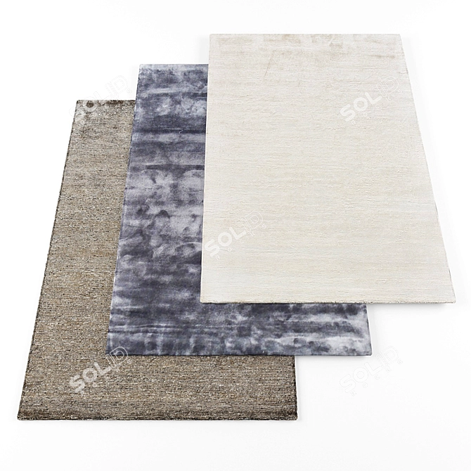 High-Res Carpets Bundle | Textured Set 3D model image 1