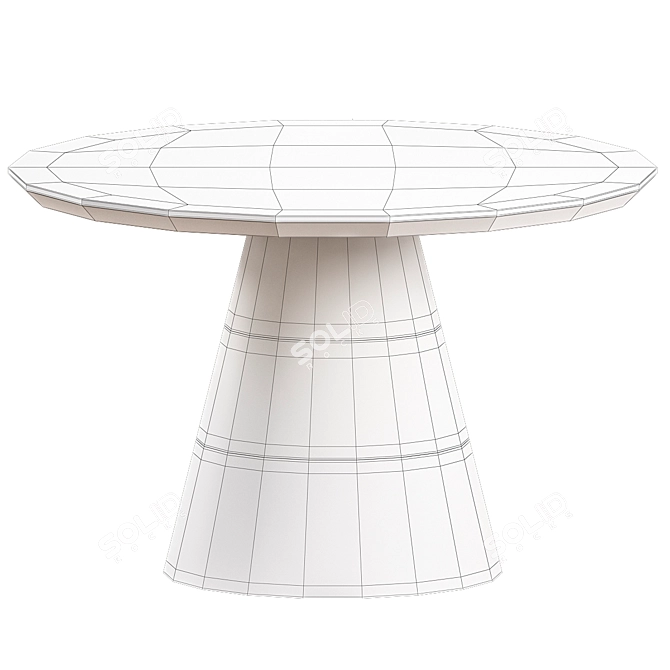 Elegant Kelly Hoppen Dining Table 3D model image 2