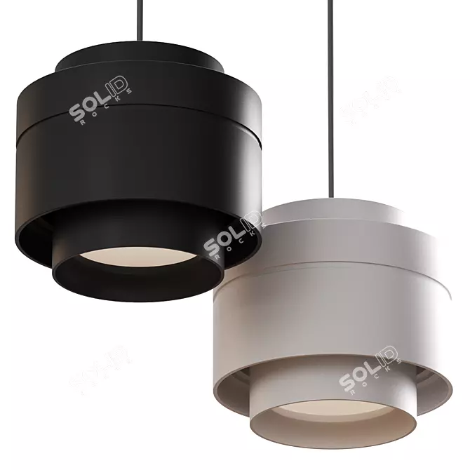 Zoom Pendant Lamp: Perfect Spot Lighting 3D model image 1