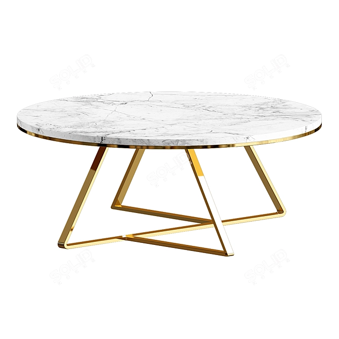 Elegant Trevor Coffee Table 3D model image 1