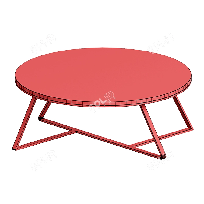 Elegant Trevor Coffee Table 3D model image 2