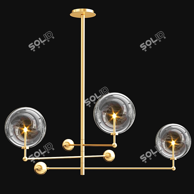 Romatti Globe Mobile Pendant Light 3D model image 2