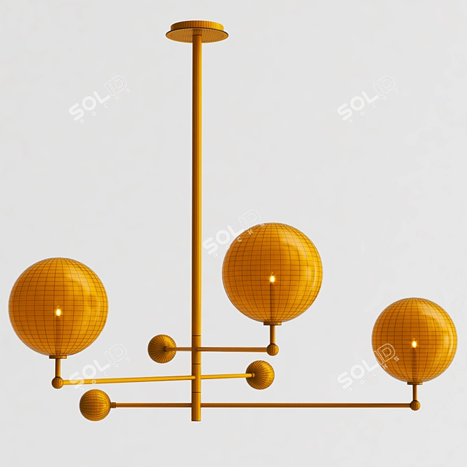 Romatti Globe Mobile Pendant Light 3D model image 3