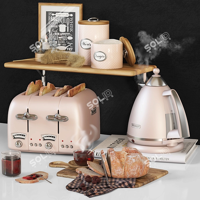 Delonghi Kitchen Set: Modern & Functional Appliances 3D model image 8