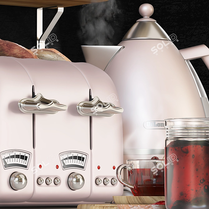 Delonghi Kitchen Set: Modern & Functional Appliances 3D model image 9