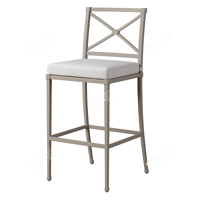 TROUSDALE Alu Barstool 3D model image 1