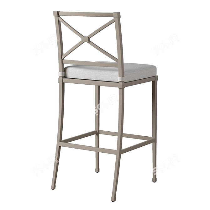 TROUSDALE Alu Barstool 3D model image 3