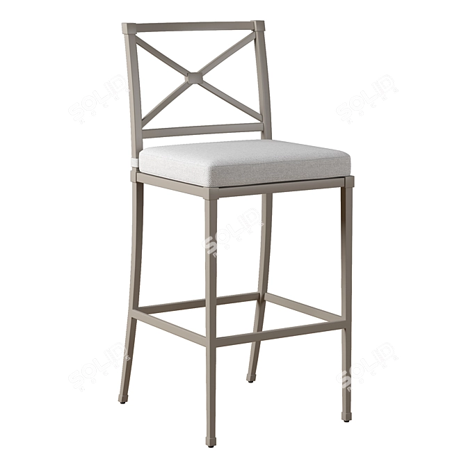 TROUSDALE Alu Barstool 3D model image 5