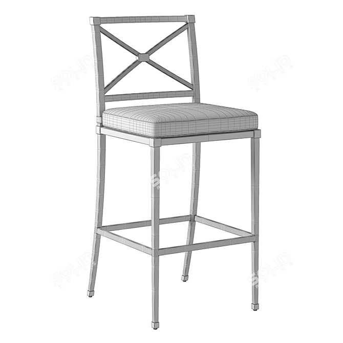 TROUSDALE Alu Barstool 3D model image 6