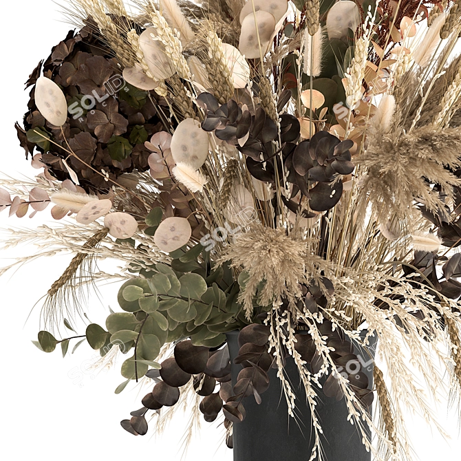 Ethereal Autumn Bouquet 3D model image 4