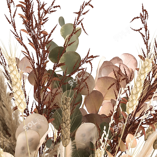 Ethereal Autumn Bouquet 3D model image 5
