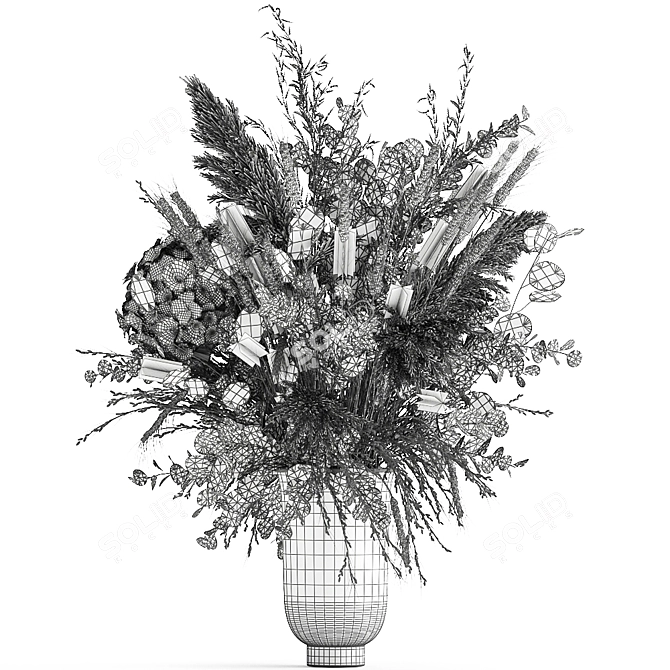 Ethereal Autumn Bouquet 3D model image 7