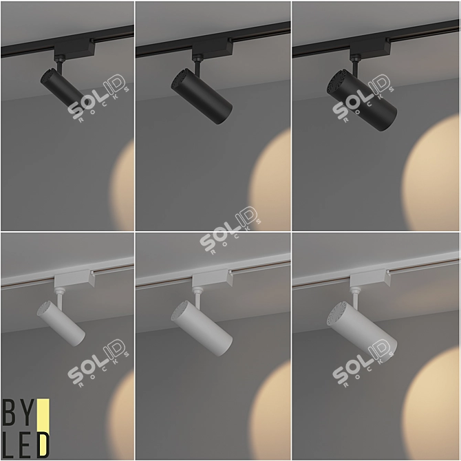 Byled Spot TR1 - Track LED Spotlight for Versatile Lighting 3D model image 2