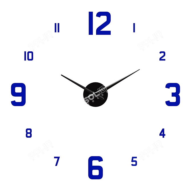 Avant-garde Apollo Wall Clock 3D model image 6