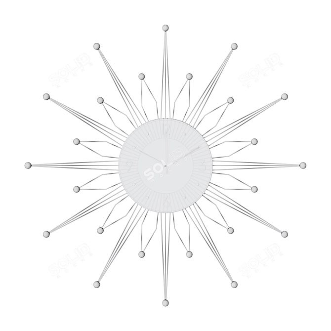 Polaris Wall Clock 3D model image 2