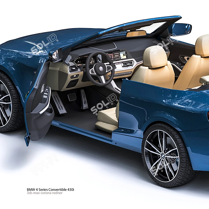 BMW 4 Series Convertible: Effortless Elegance 3D model image 3