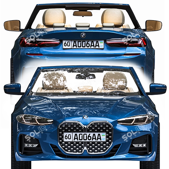 BMW 4 Series Convertible: Effortless Elegance 3D model image 6