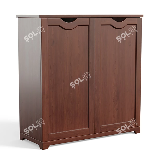 38 Pair Shoe Storage Cabinet
 Шкаф для обуви на 38 пар 3D model image 1