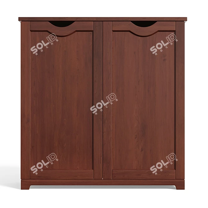 38 Pair Shoe Storage Cabinet
 Шкаф для обуви на 38 пар 3D model image 2