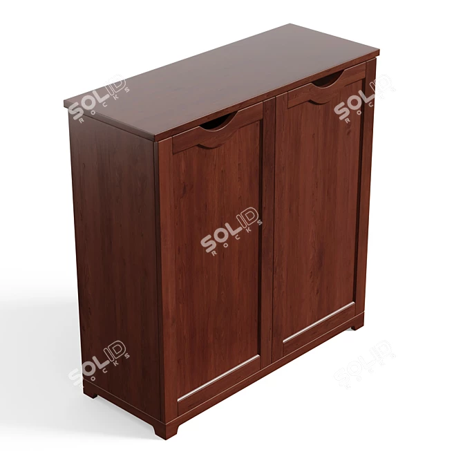 38 Pair Shoe Storage Cabinet
 Шкаф для обуви на 38 пар 3D model image 3