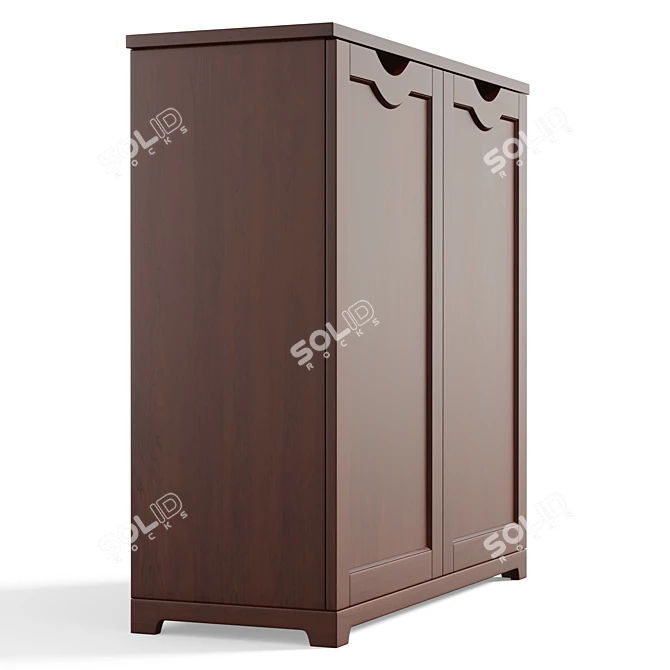 38 Pair Shoe Storage Cabinet
 Шкаф для обуви на 38 пар 3D model image 4