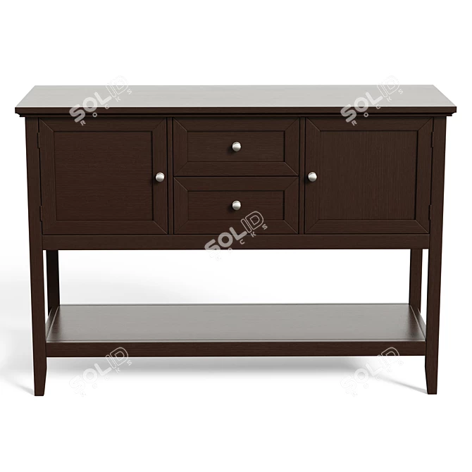 Abdulwahab 46 Console Table: Stylish Storage Solution 3D model image 2