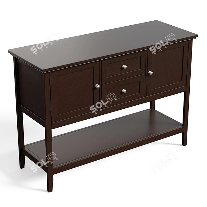 Abdulwahab 46 Console Table: Stylish Storage Solution 3D model image 4