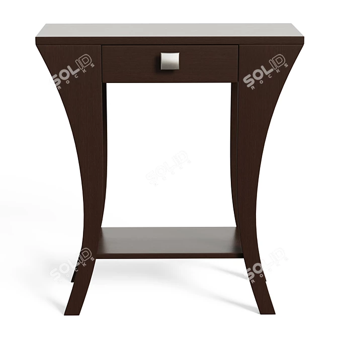 Elegant Arch Leg Console Table 3D model image 2