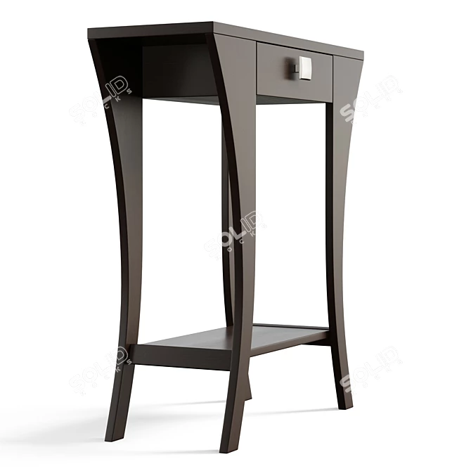 Elegant Arch Leg Console Table 3D model image 5