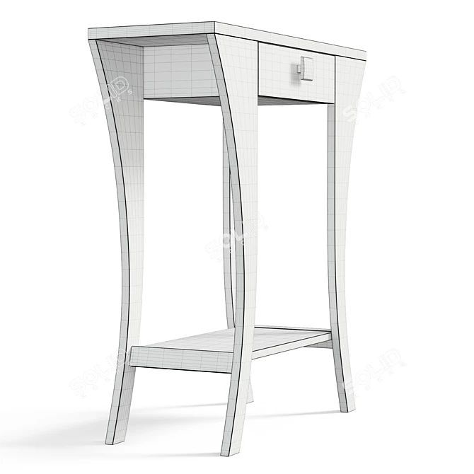 Elegant Arch Leg Console Table 3D model image 6