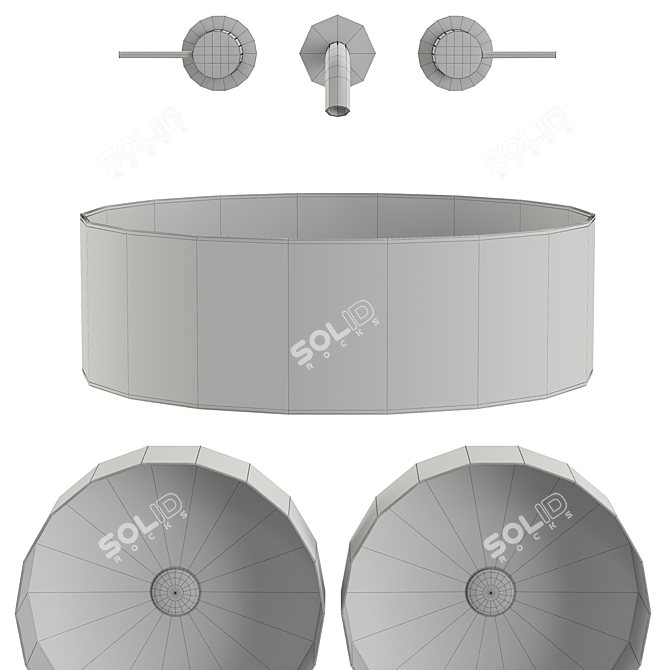 Gessi 316 Circle Sink 3D model image 4