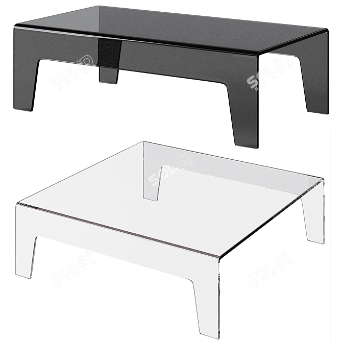FROG Coffee Table: Sleek and Chic Design by SOVET 3D model image 4