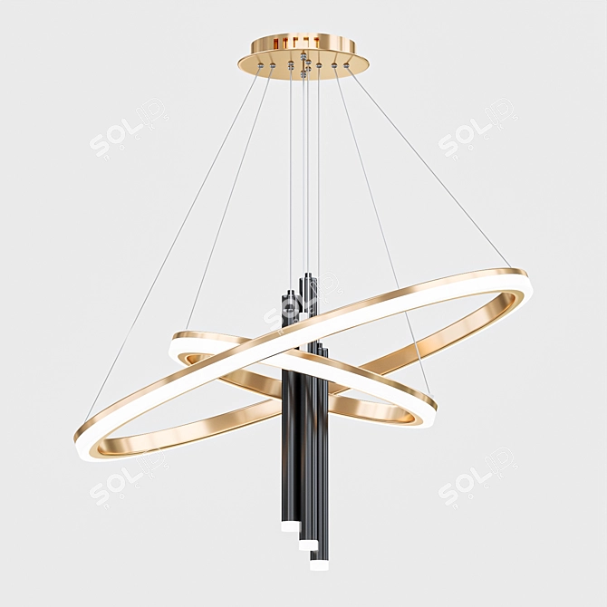 Nordic Elegance Pendant Light 3D model image 1