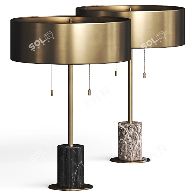 Elegant Arteriors Jadyn Lamp 3D model image 1