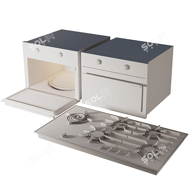 Miele Kitchen Appliance: Powerful Vray & Corona Engine 3D model image 4