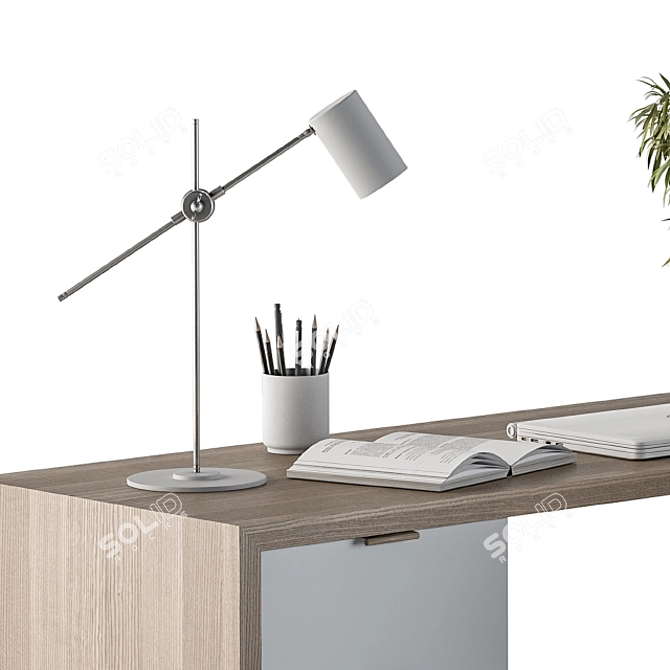 Sleek and Functional Home Office Set 3D model image 3