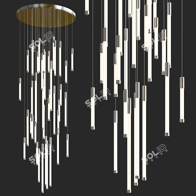 Luxury Pendant Light: FLUX By Haberdashery 3D model image 4