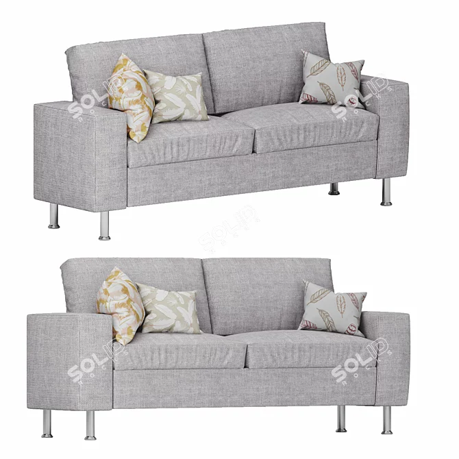 Stylish Indivi Sofa for Modern Interiors 3D model image 1