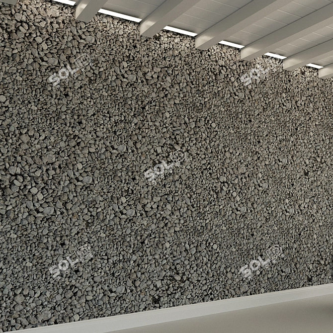 High-Res Stone Texture for 3D Walls 3D model image 2