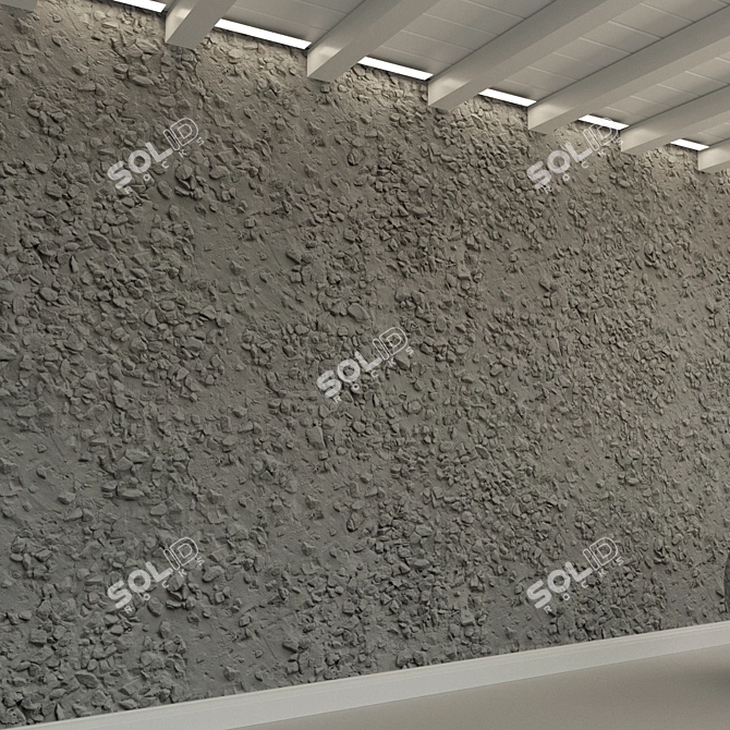 Crushed Stone Material for 3D Design 3D model image 2