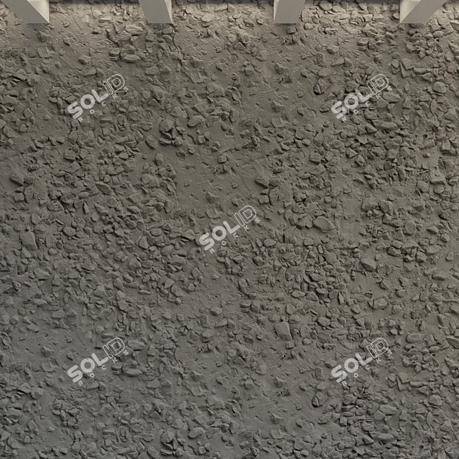 Crushed Stone Material for 3D Design 3D model image 3